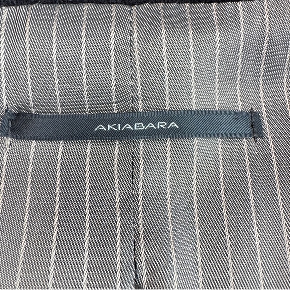 VINTAGE AKIABARA Velvet Corduroy Tailored Blazer XS Brown One Button Notch Lapel - Picture 3 of 15